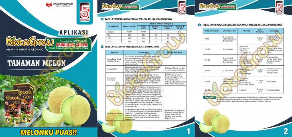 Jual Biotogrow Pupuk Organik murah Surabaya Sidoarjo panduan biotogrow melon