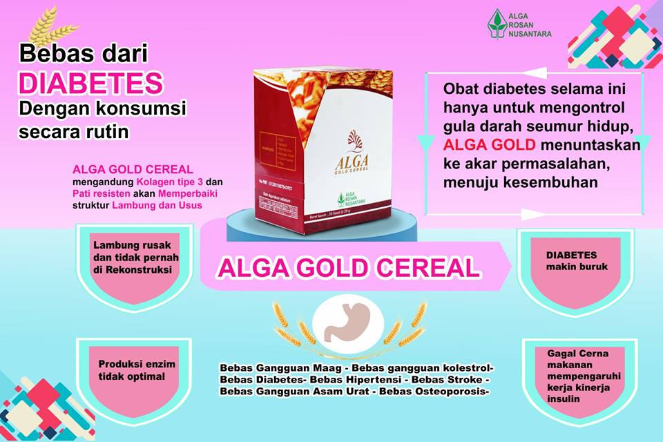 Agen alga Gold Cereal Murah Surabaya Sidoarjo