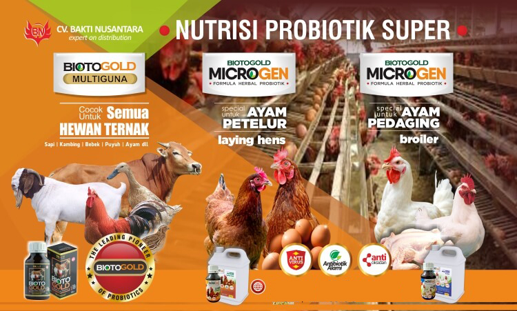 Biotogold nutrisi ternak probiotik